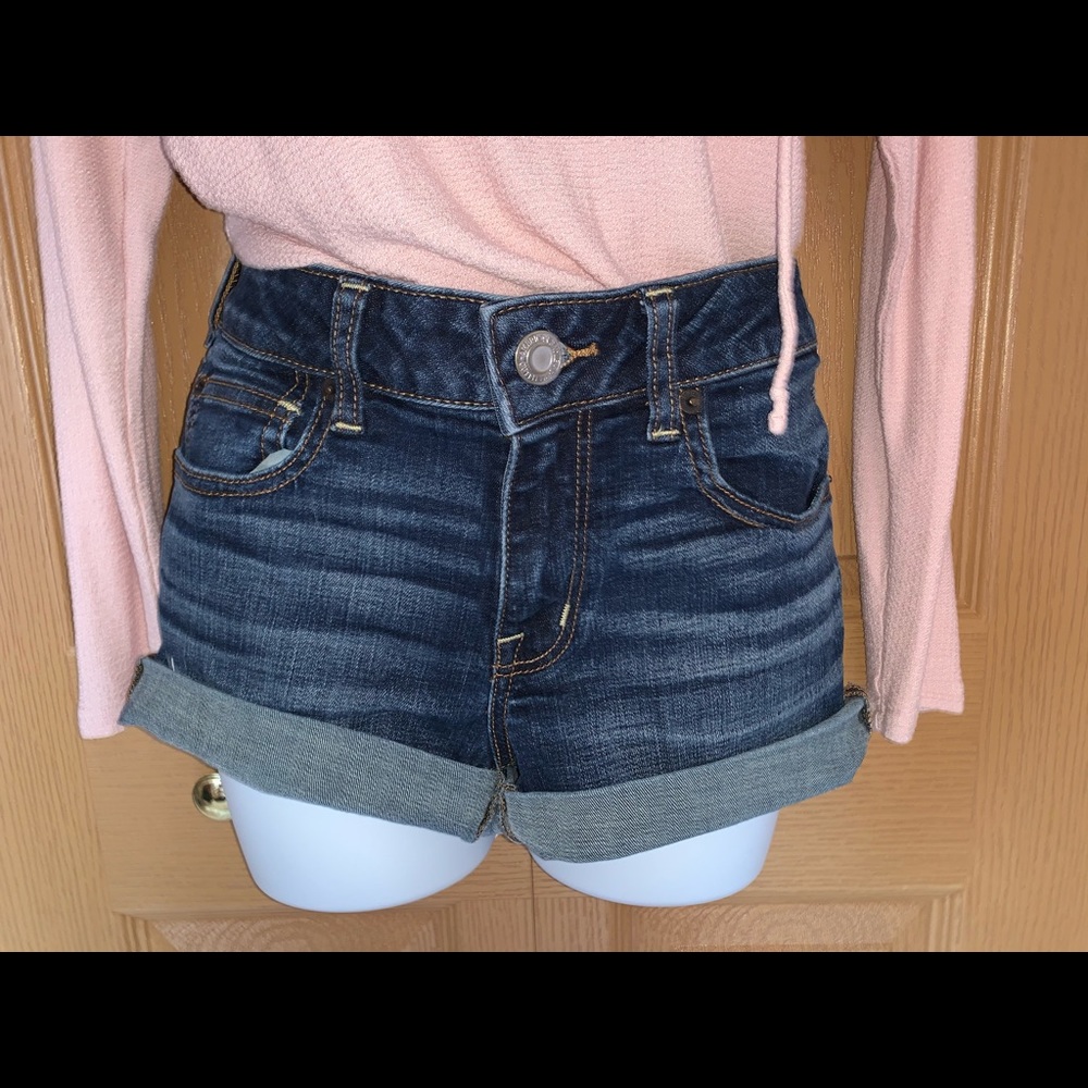 American Eagle super stretch denim shorts